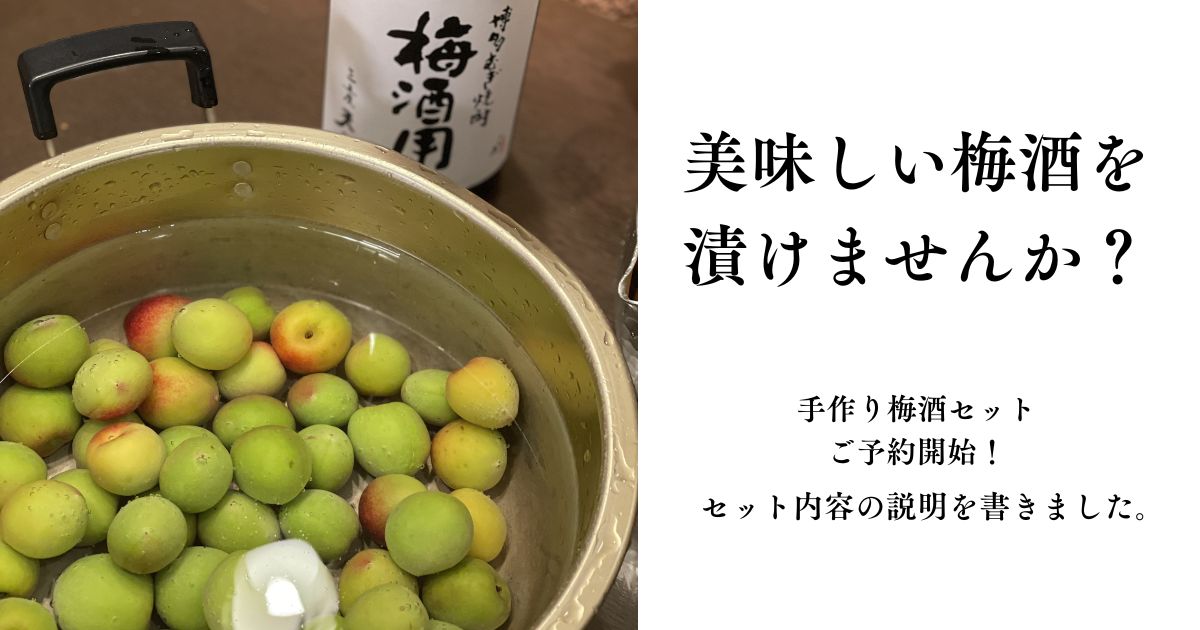 手作り梅酒セット-ご予約開始